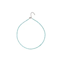 Natural Crystal Necklace (Blue Tones)