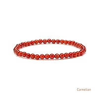 Elastic Natural Crystal Bracelet (Orange& Pink Tones)