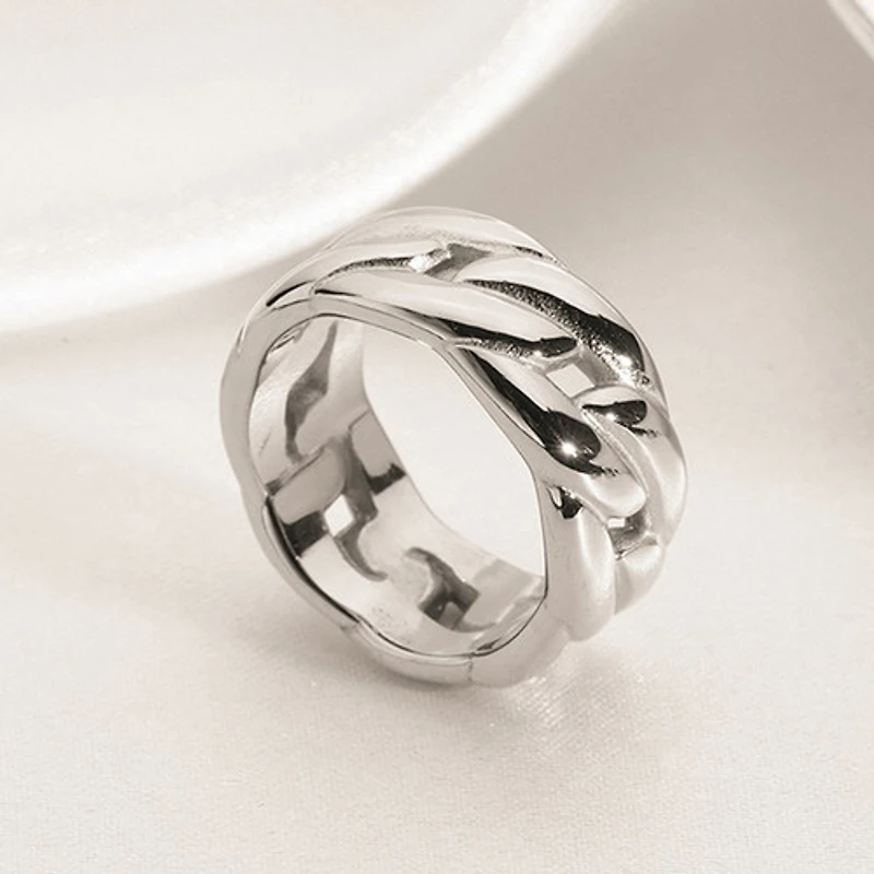 Gold Chunky Chain Ring