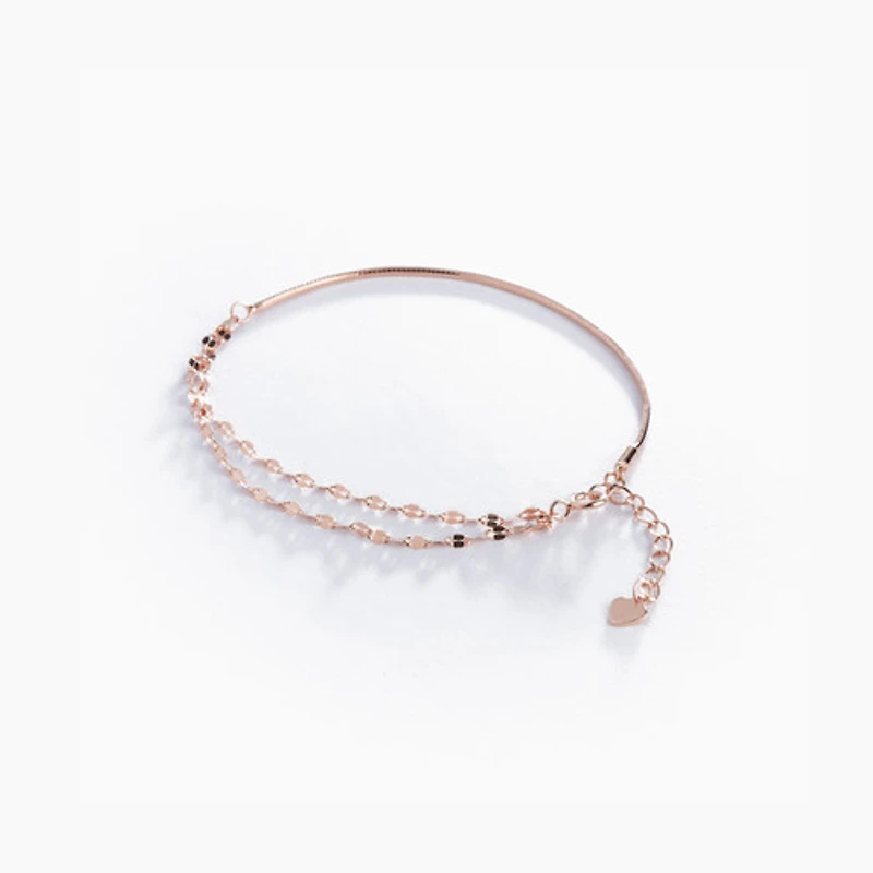 Half + Half Rose Gold Bracelet