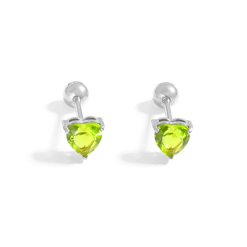 Steel Birthstone Twist-On Studs