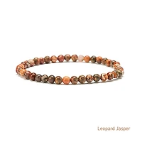 Elastic Natural Crystal Bracelet (Orange& Pink Tones)