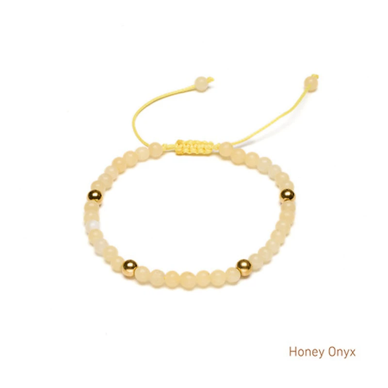 Braided Natural Crystal Bracelet (Basic Neutrals)