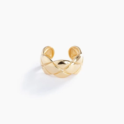 Puffed Dome Gold Ring