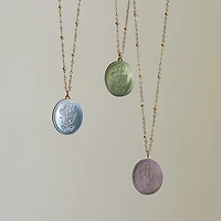 Floral Coin Necklace