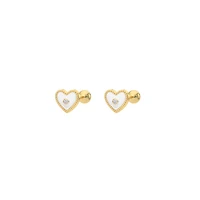 Color Heart Studs