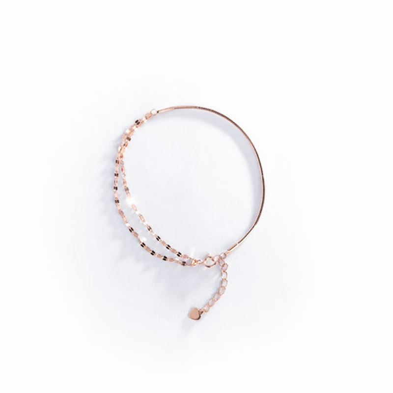 Half + Half Rose Gold Bracelet