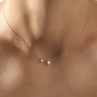 Double Pearl Necklace