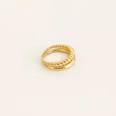 Steel Twisted Dual Ring