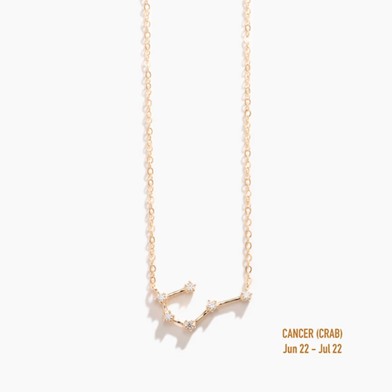 Champagne Gold Zodiac Necklace