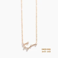 Champagne Gold Zodiac Necklace