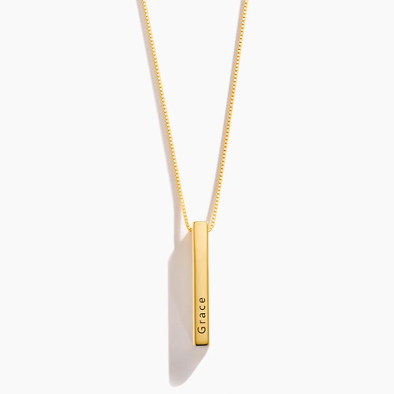 Vertical Engravable Necklace
