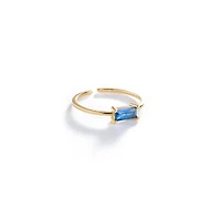 Emerald Cut Gold Ring