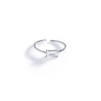 Emerald Cut White Gold Ring