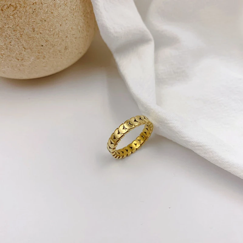 Heart Chain Ring