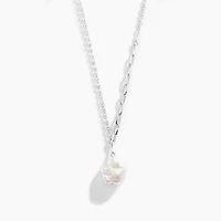 Gold Floral Pearl Necklace