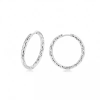 Hammered Classic Hoops