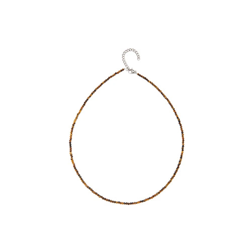Natural Crystal Necklace (Neutral Tones)