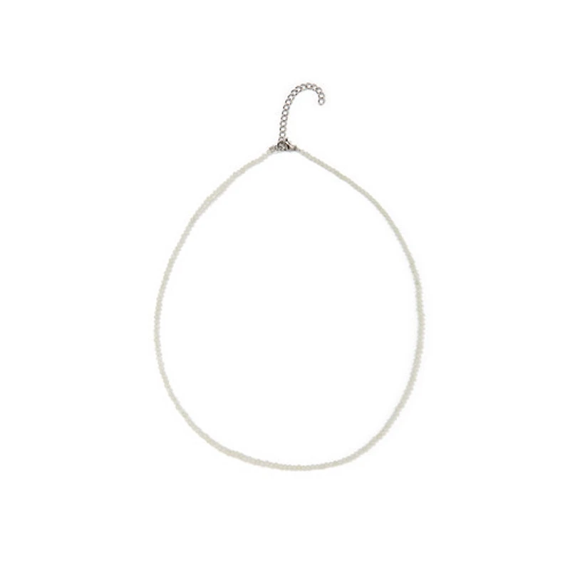Natural Crystal Necklace (Green Tones)