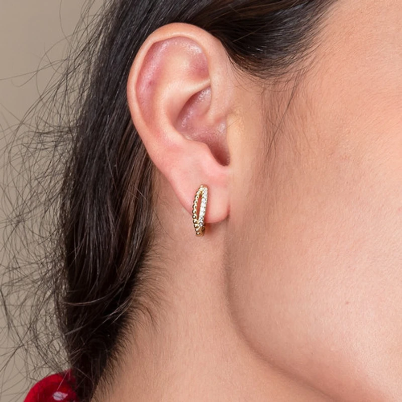 Two Chain Mini Hoops