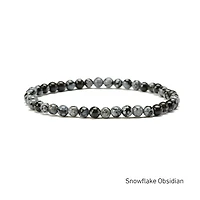 Elastic Natural Crystal Bracelet (Neutral Tones)