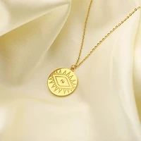 Evil Eye Coin Necklace