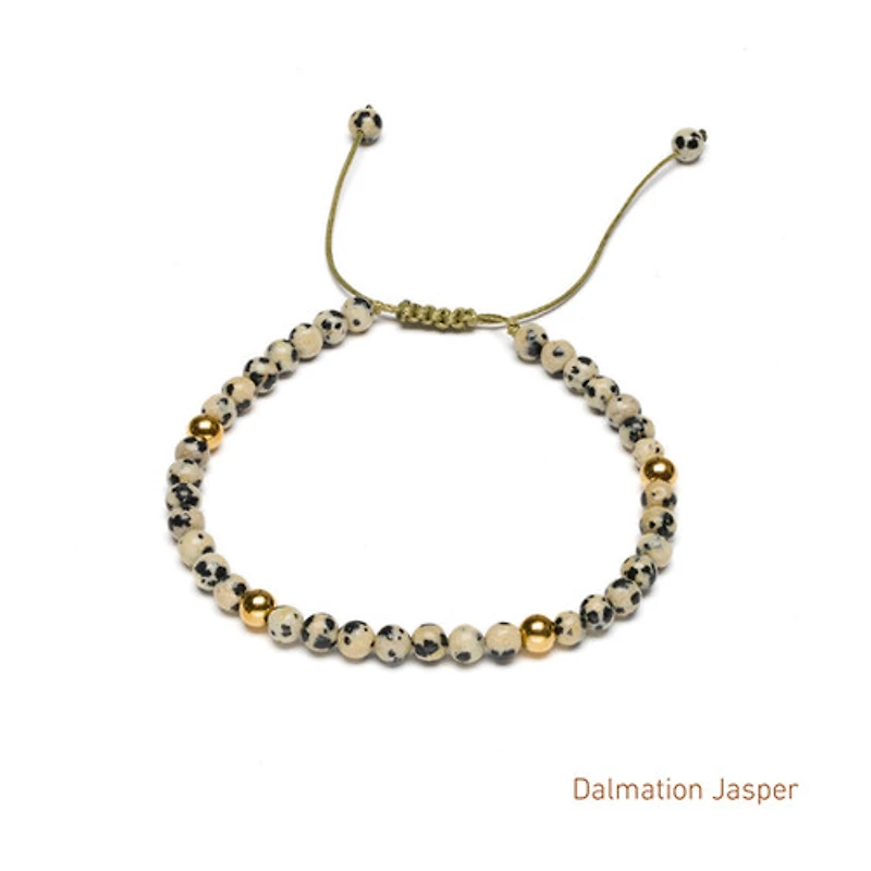 Braided Natural Crystal Bracelet (Basic Neutrals)