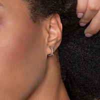 Layered Spike Mini Hoops