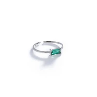 Emerald Cut White Gold Ring