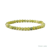 Elastic Natural Crystal Bracelet (Green & Blue Tones)