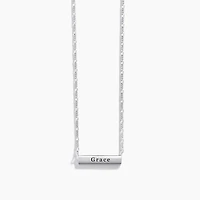 Large Engravable Bar Necklace