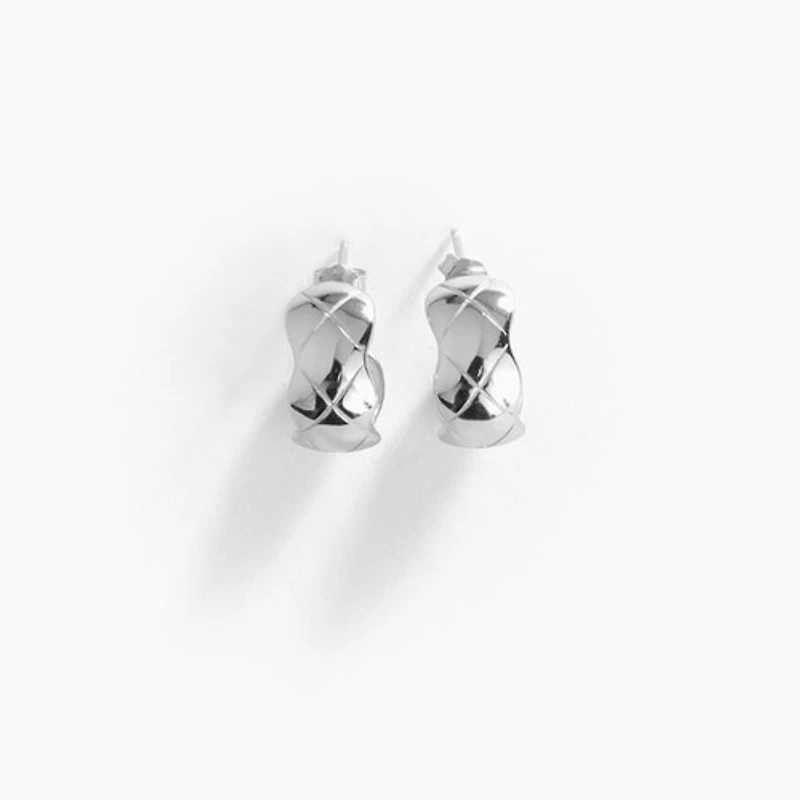 Puffed Dome Earrings