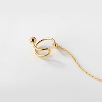 Gold Dangling Stacked Cuff