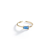Emerald Cut Gold Ring