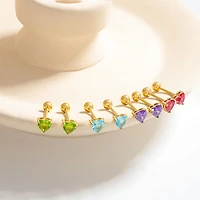 Gold Birthstone Twist On Studs