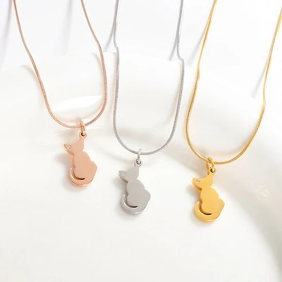 Cat Engravable Necklace