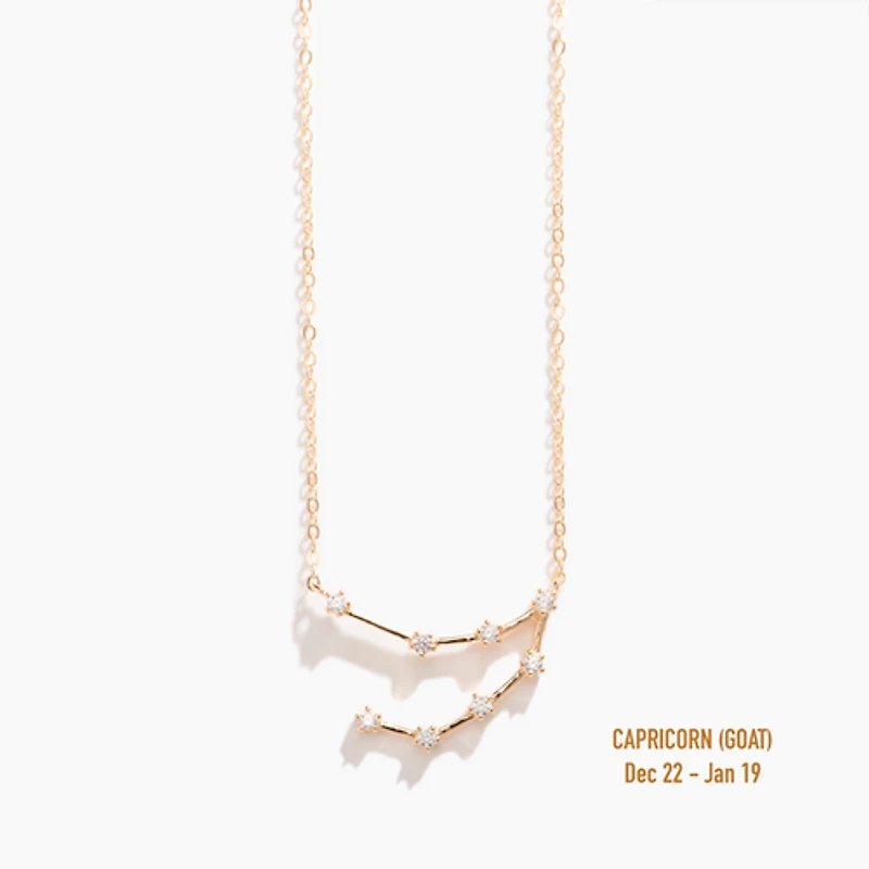 Champagne Gold Zodiac Necklace