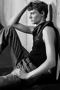 RHINESTONE LOGO TANK TOP LUDOVIC DE SAINT SERNIN x ZARA