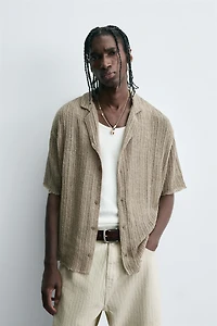 CHEMISE EN MAILLE STRUCTURÉE