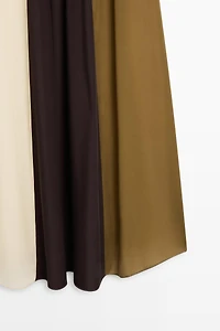 Robe midi fluide à bretelles