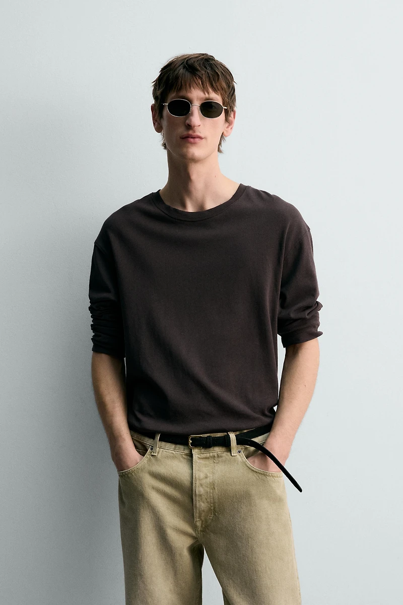 RELAXED FIT COTTON - LINEN BLEND T-SHIRT LIMITED EDITION