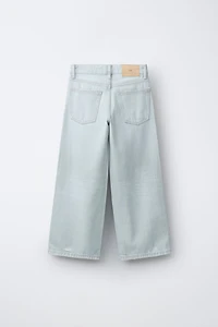 RIPPED WIDE LEG JEANS