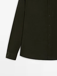 Regular fit needlecord shirt