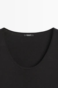 Midi dress with sleeve detail