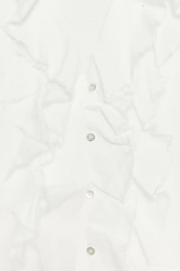ZW COLLECTION LINEN RUFFLE SHIRT