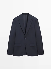 Cool wool blend suit blazer