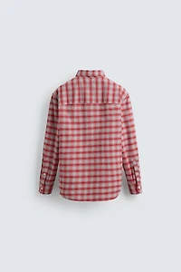 BUTTON-DOWN COLLAR PLAID SHIRT