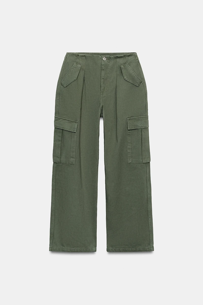 MID-RISE CARGO PANTS