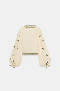 BEAD EMBROIDERED BLOUSE ZW COLLECTION