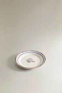 STONEWARE FISH SIDE PLATE